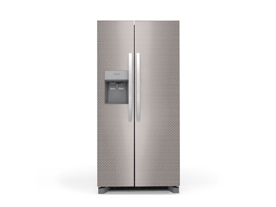 Rwraps 4D Carbon Fiber Silver Refrigerator Wraps