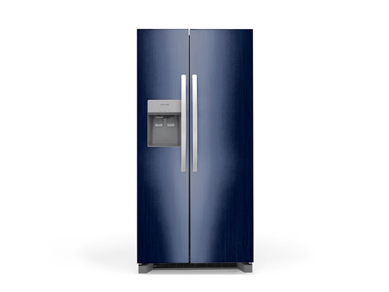 Rwraps Brushed Aluminum Blue Refrigerator Wraps