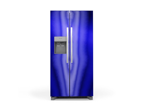 Rwraps Chrome Blue Refrigerator Wraps