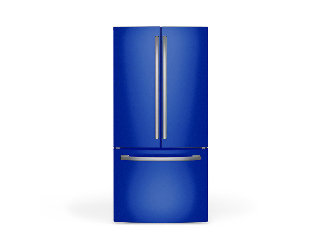 Rwraps Gloss Metallic Dark Blue DIY Built-In Refrigerator Wraps