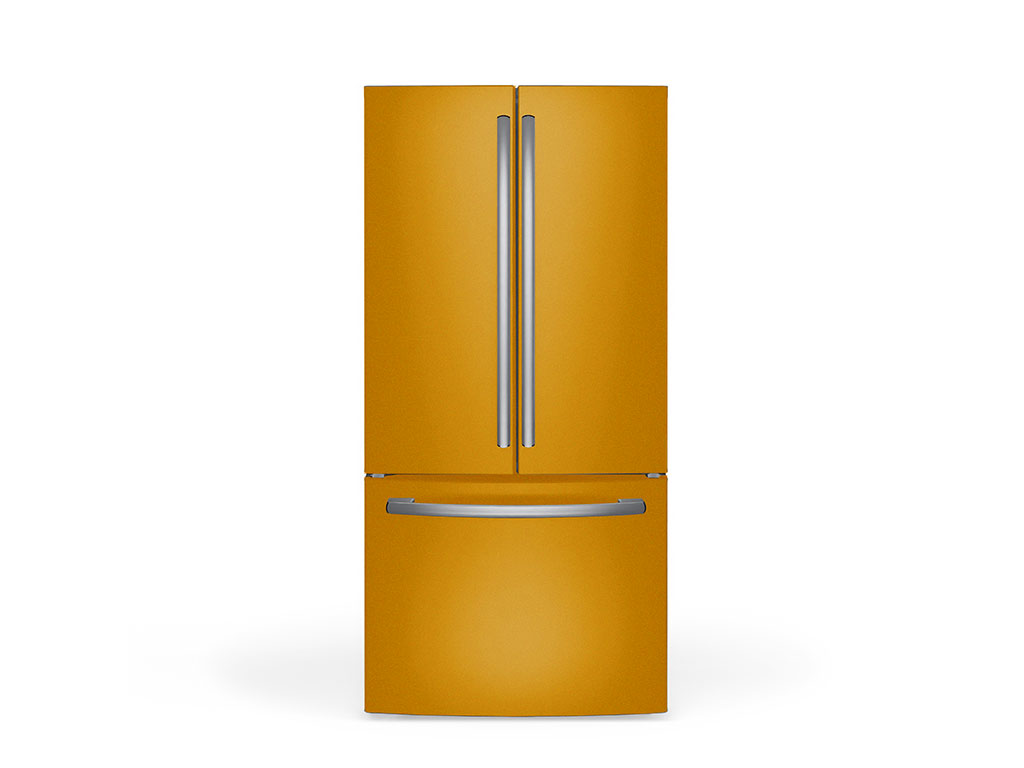 Rwraps Gloss Metallic Gold DIY Built-In Refrigerator Wraps