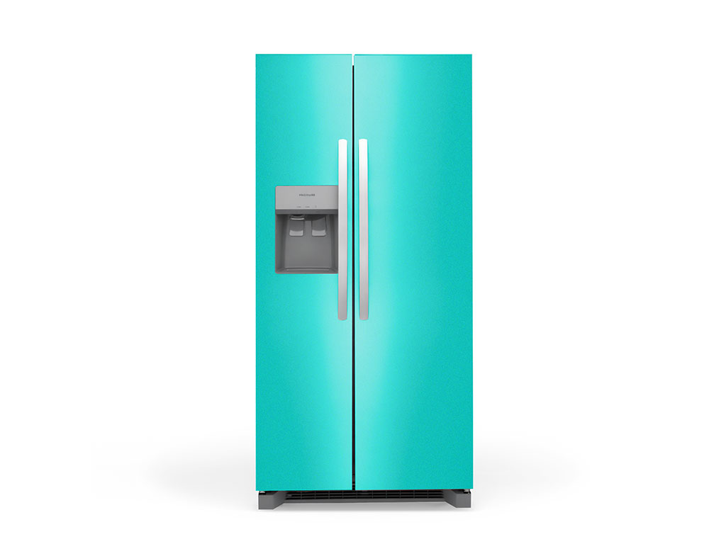 Rwraps Gloss Metallic Lake Blue Refrigerator Wraps