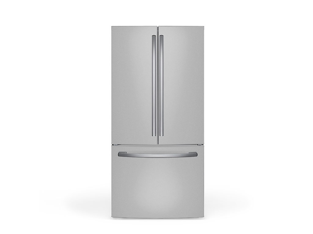 Rwraps Gloss Metallic Silver DIY Built-In Refrigerator Wraps