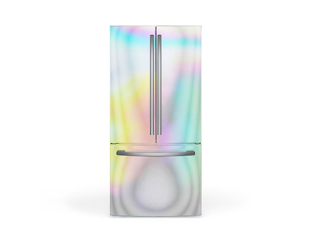 Rwraps Holographic Chrome Silver Neochrome (Matte) DIY Built-In Refrigerator Wraps