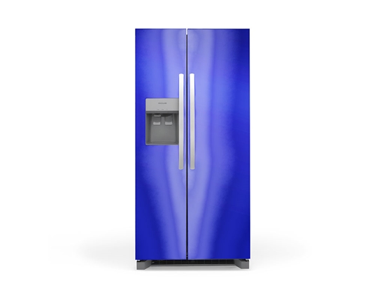 Rwraps Matte Chrome Blue Refrigerator Wraps