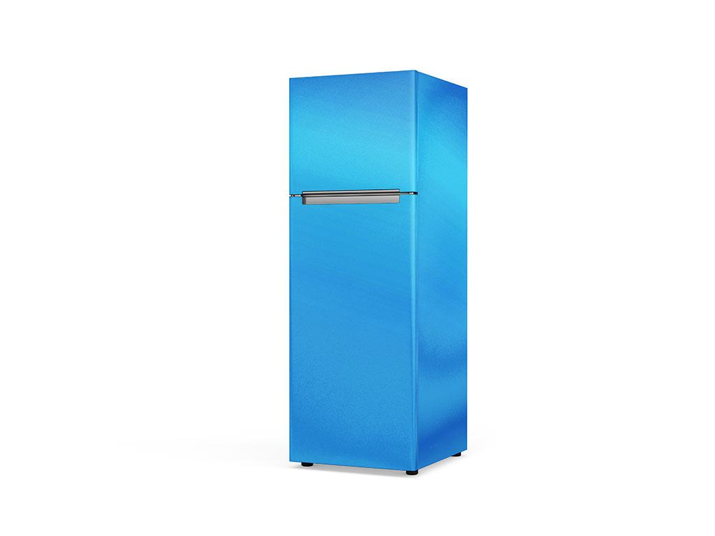 Rwraps Matte Chrome Light Blue Custom Refrigerators