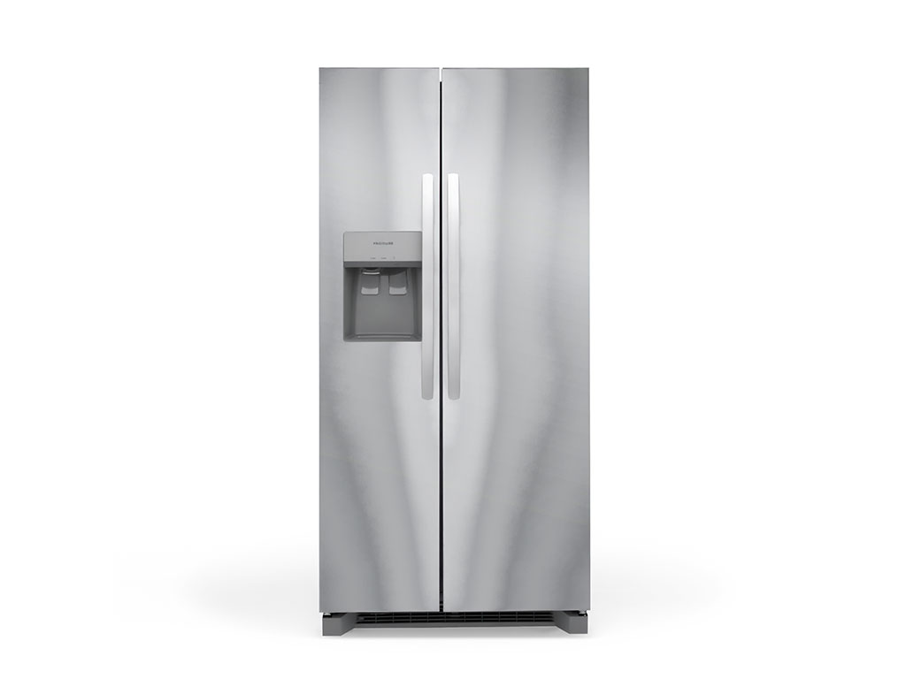 Rwraps Matte Chrome Silver Refrigerator Wraps