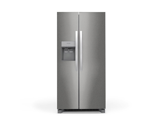 Rwraps Satin Metallic Gray Refrigerator Wraps