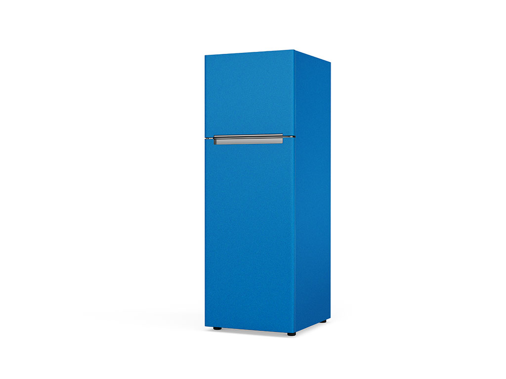 Rwraps Satin Metallic Ocean Blue Custom Refrigerators