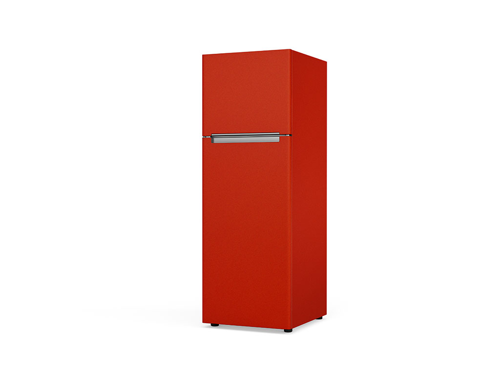 Rwraps Satin Metallic Red Custom Refrigerators