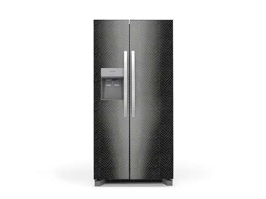 Rwraps Snakeskin Black Refrigerator Wraps