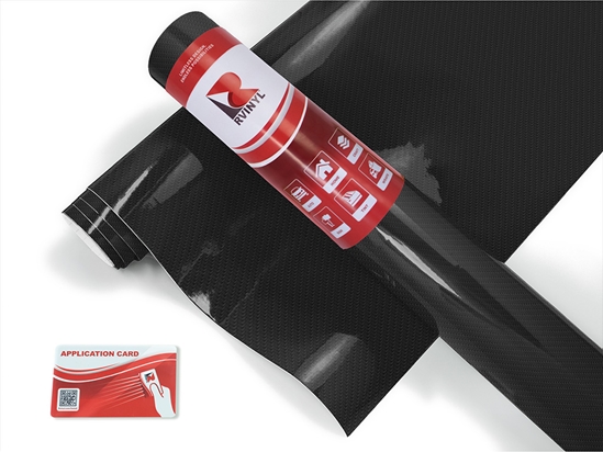 Rwraps 5D Carbon Fiber Epoxy Black Snowmobile Wrap Color Film