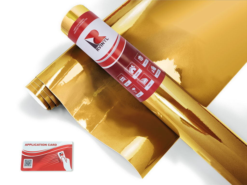 Rwraps Chrome Gold Truck Wrap Color Film