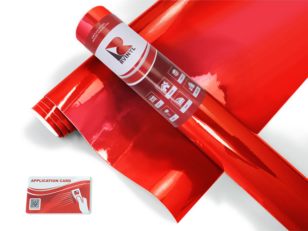 Rwraps Chrome Red Motorcycle Wrap Color Film