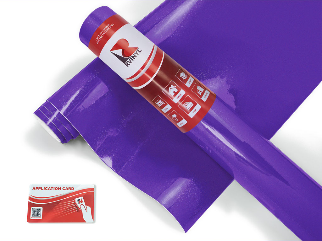 Rwraps Gloss Metallic Dark Purple Jet Ski Wrap Color Film