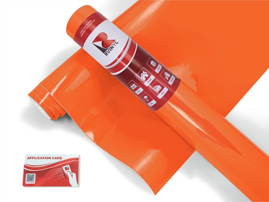 Rwraps Hyper Gloss Orange Dirt Bike Wrap Color Film
