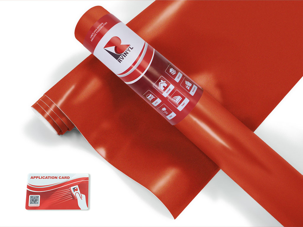 Rwraps Satin Metallic Flame Red Go Kart Wrap Color Film