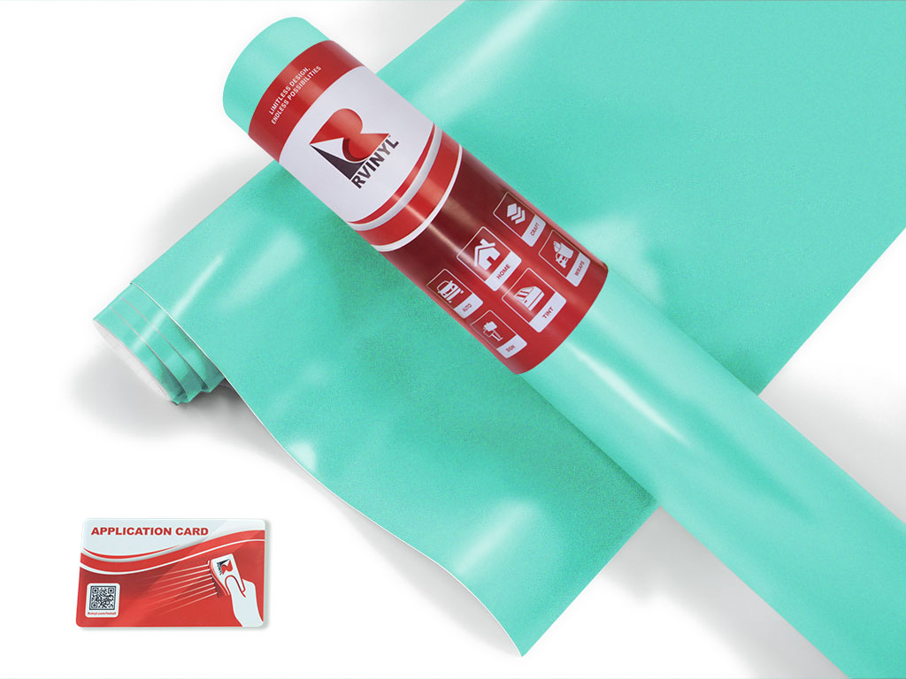 Rwraps Satin Metallic Turquoise Car Wrap Color Film