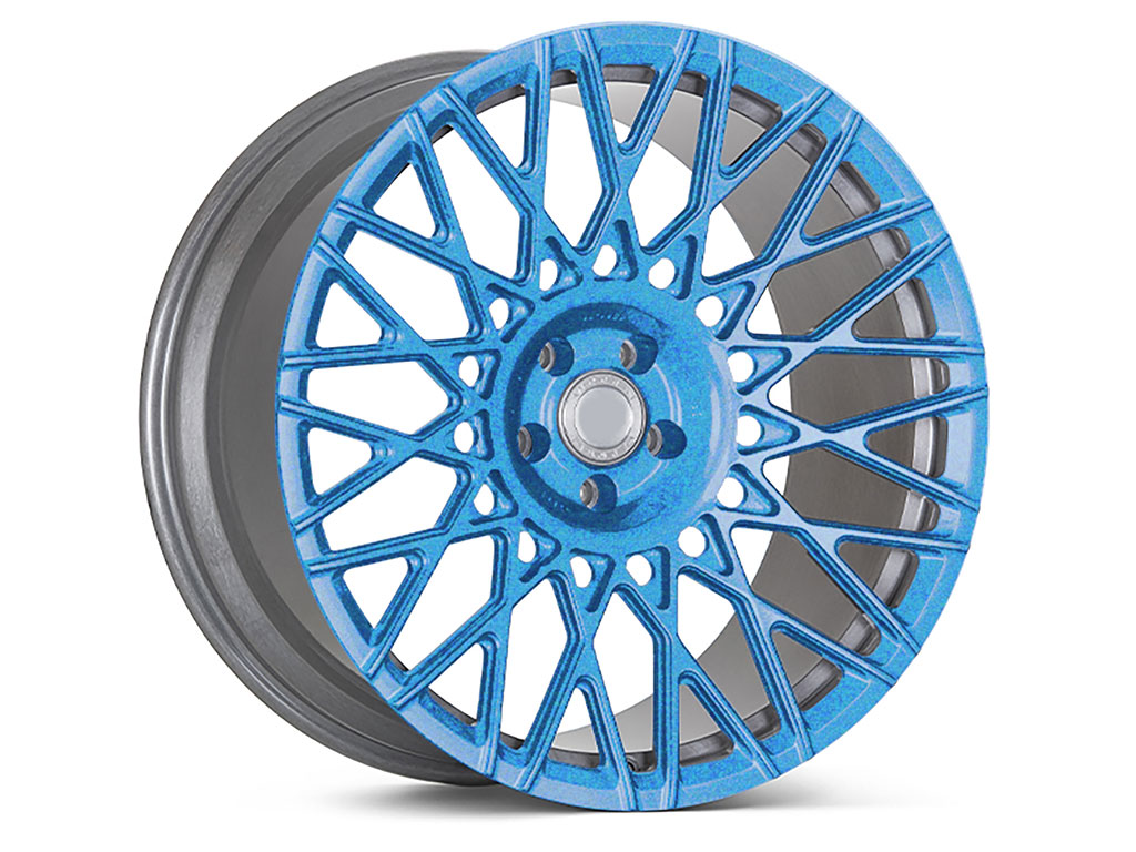 Rwraps™ Gloss Metallic Bright Blue Vinyl Rim Wrap