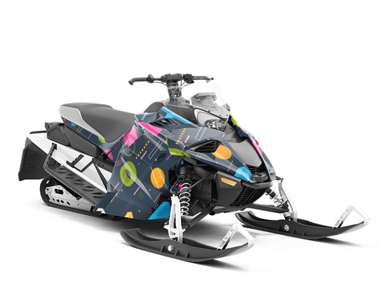 My Stars Abstract Custom Wrapped Snowmobile