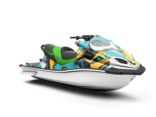 Over Again Abstract Jet Ski Vinyl Customized Wrap