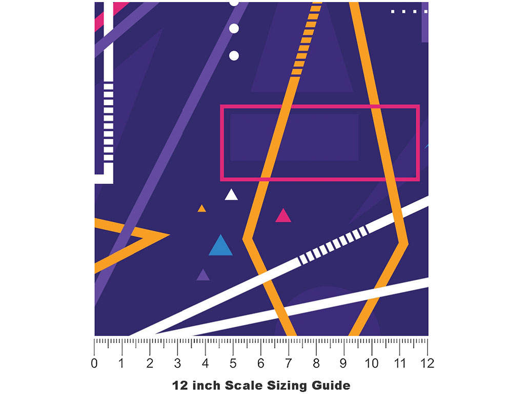 Secret Code Abstract Vinyl Film Pattern Size 12 inch Scale