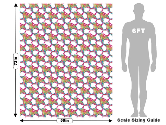 Double Helix Abstract Vehicle Wrap Scale