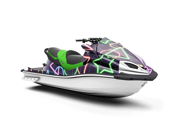 Neon Bowling Abstract Jet Ski Vinyl Customized Wrap