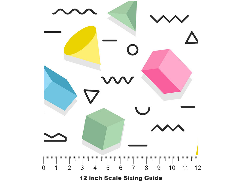 Regained Equilibrium Abstract Vinyl Film Pattern Size 12 inch Scale