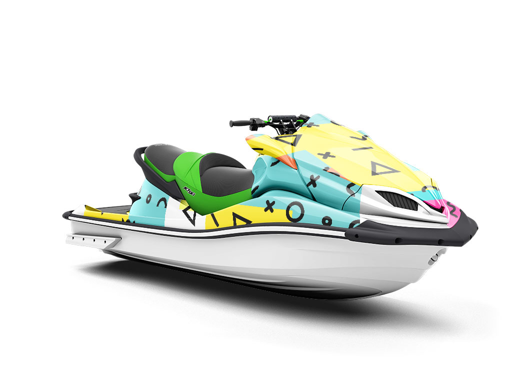 Rockin Memphis Abstract Jet Ski Vinyl Customized Wrap