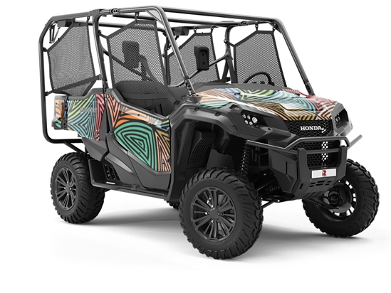 Rockstar Vibes Abstract Utility Vehicle Vinyl Wrap