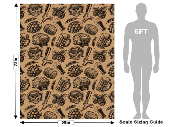 Skull Tankard Alcohol Vehicle Wrap Scale