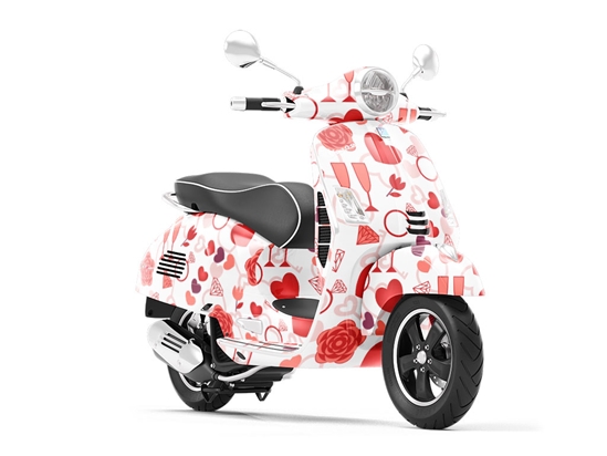 Romantic Evening Alcohol Vespa Scooter Wrap Film