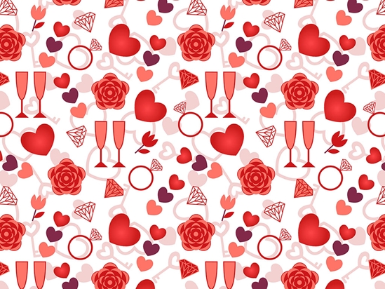 Romantic Evening Alcohol Vinyl Wrap Pattern