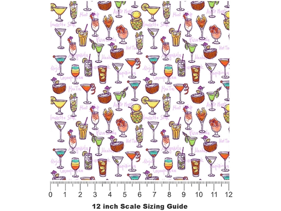 Picking Poisons Alcohol Vinyl Film Pattern Size 12 inch Scale