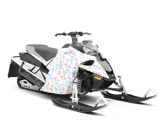 Tequila Blanco Alcohol Custom Wrapped Snowmobile