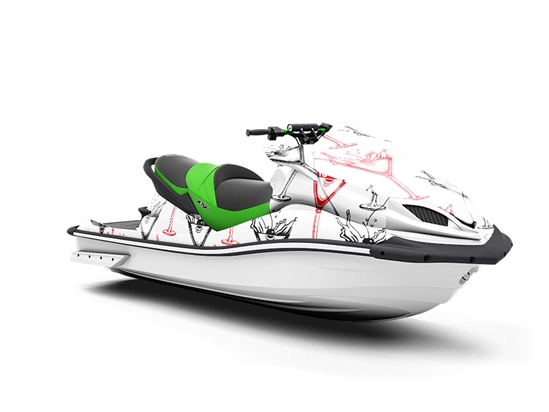 Cherry Splash Alcohol Jet Ski Vinyl Customized Wrap