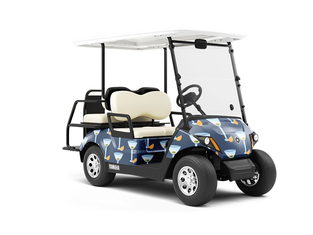 Orange Drop Alcohol Wrapped Golf Cart