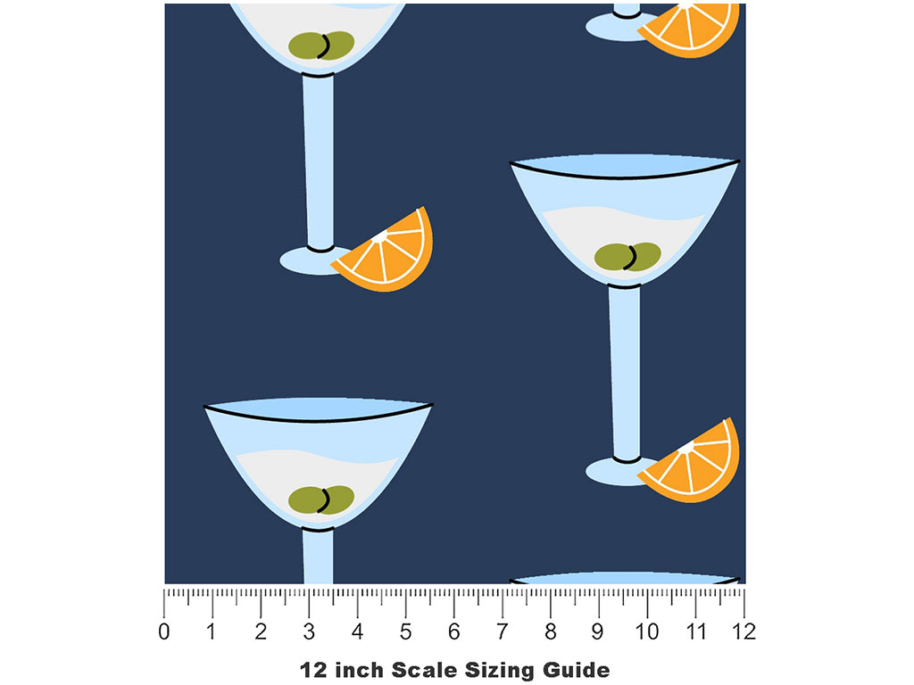 Orange Drop Alcohol Vinyl Film Pattern Size 12 inch Scale