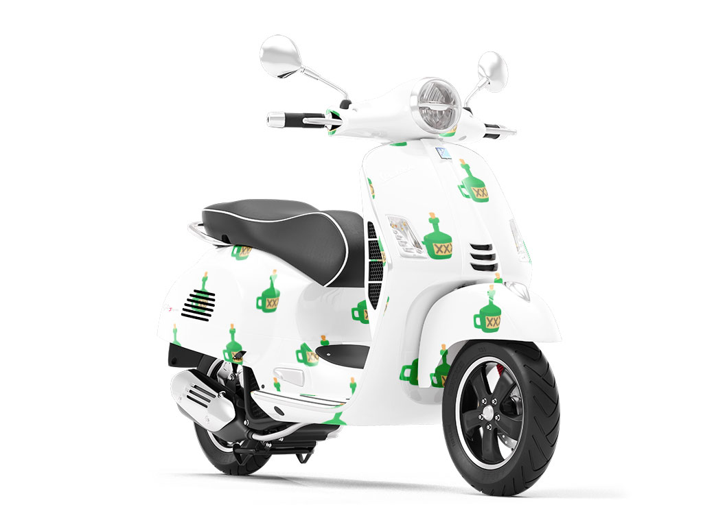 Biting Moonshine Alcohol Vespa Scooter Wrap Film