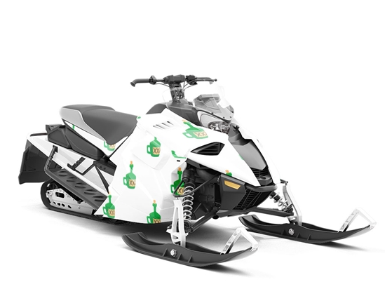 Biting Moonshine Alcohol Custom Wrapped Snowmobile