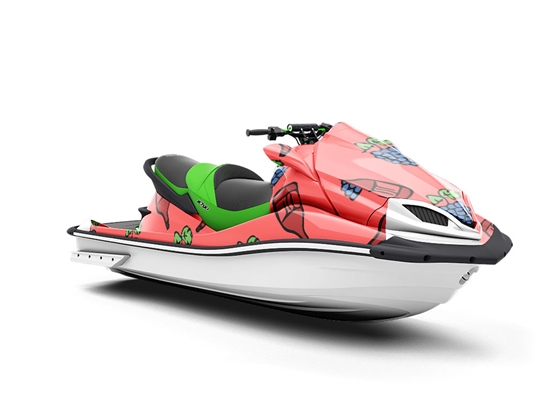 Bitter Red Alcohol Jet Ski Vinyl Customized Wrap