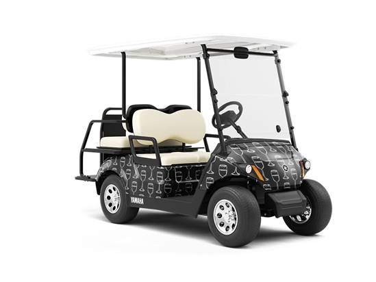 Half Full Alcohol Wrapped Golf Cart