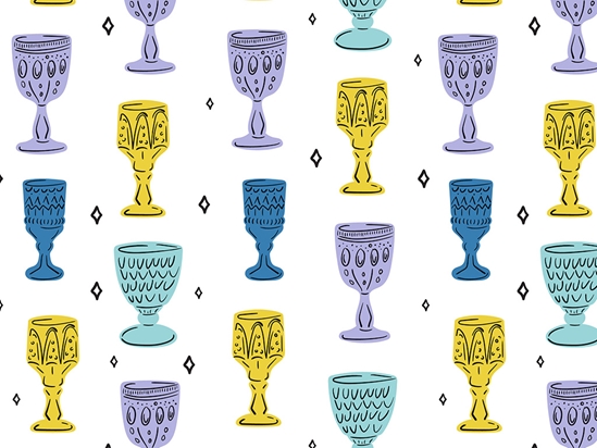 Kings Goblet Alcohol Vinyl Wrap Pattern