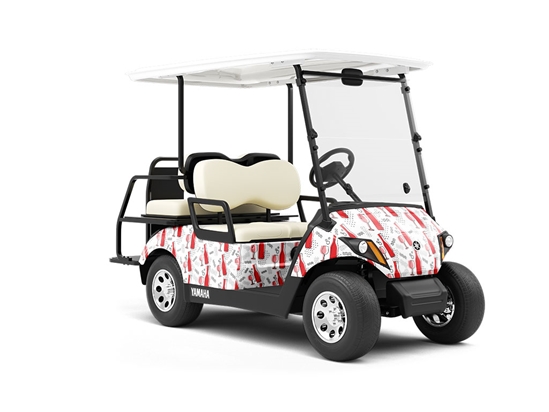 Pinot Noir Alcohol Wrapped Golf Cart