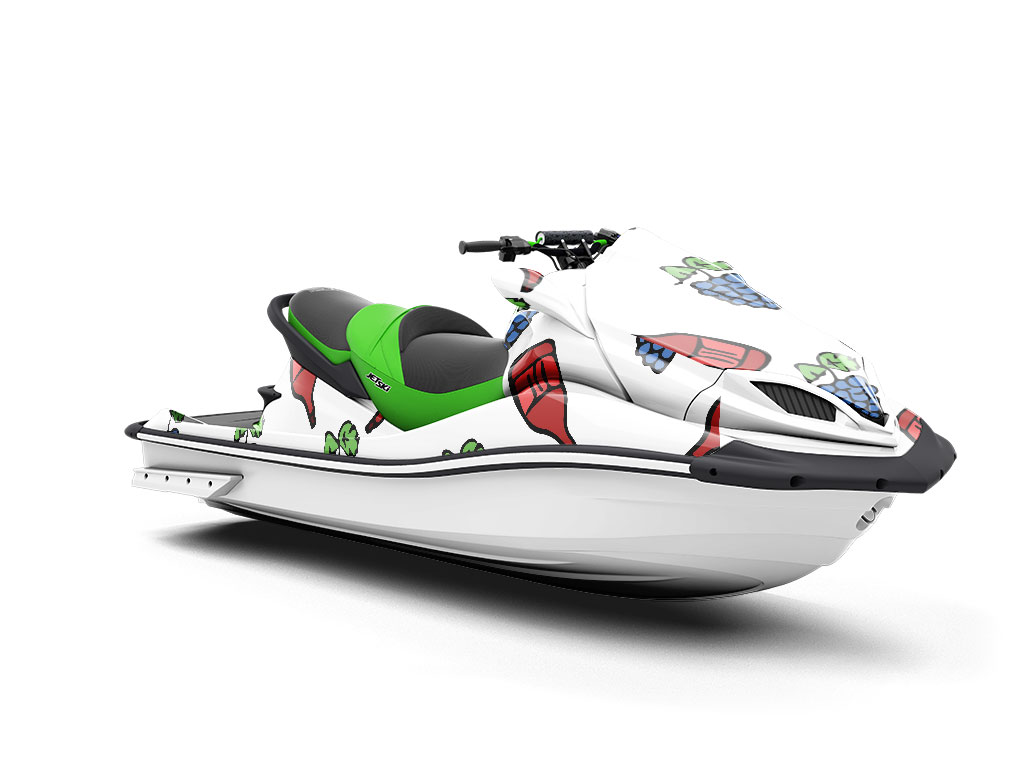 Sweet White Alcohol Jet Ski Vinyl Customized Wrap