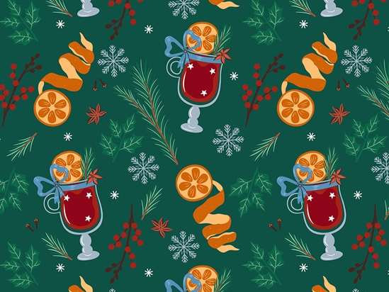 Warming Up Alcohol Vinyl Wrap Pattern