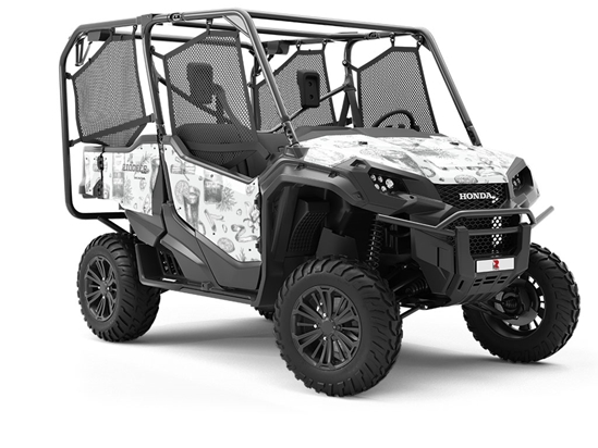 White Spiced Alcohol Utility Vehicle Vinyl Wrap