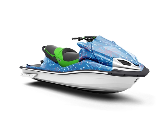 Blue Skies Americana Jet Ski Vinyl Customized Wrap