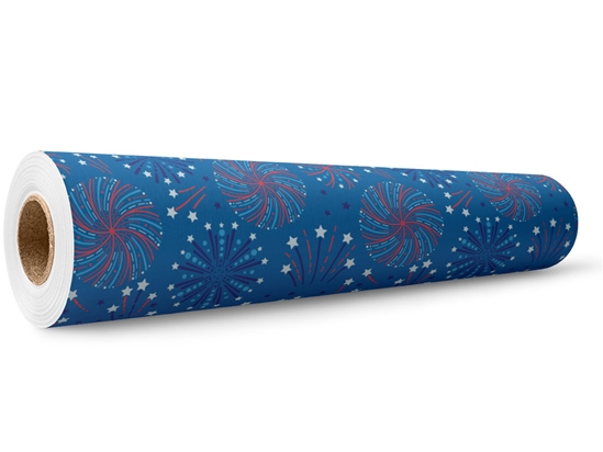 Blue Skies Americana Wrap Film Wholesale Roll